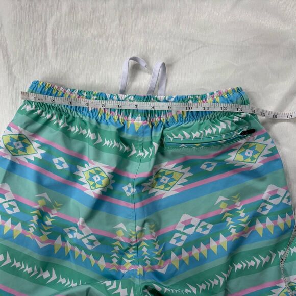 Bear Bottom Swim Trunks Mens Size Medium Aztec 5.5” Inseam Summer Beach Swim - Picture 6 of 7